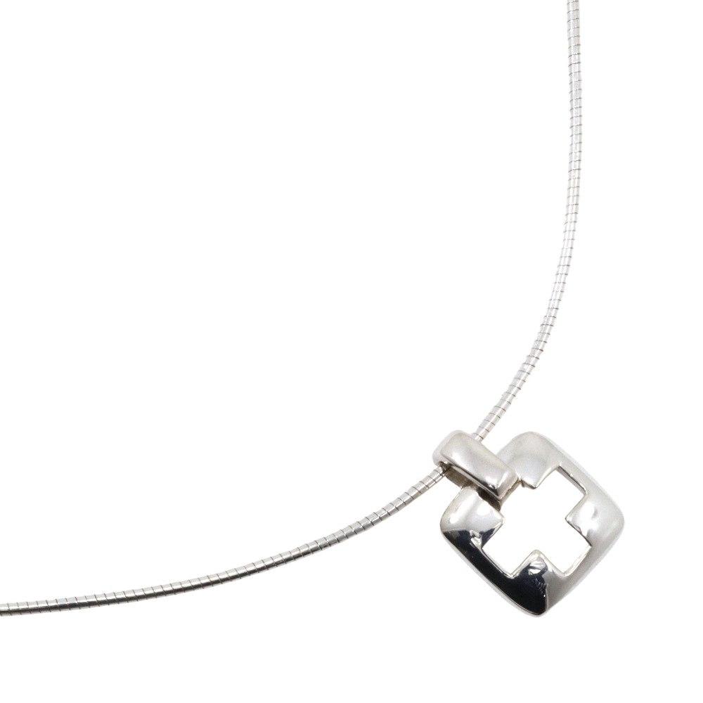 ピアストクロス チョーカー ネックレス シルバー925 約6.5g レディース 中古品 A-ランク