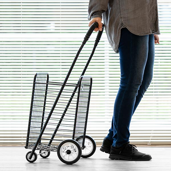 ショッピングカート 折りたたみ 4輪 大容量 おしゃれ シンプル キャリーカート ワイヤーカート スチール製 ワイヤー カート 買い物カート ショッピング 折り畳み 軽い 便利 丈夫 頑丈