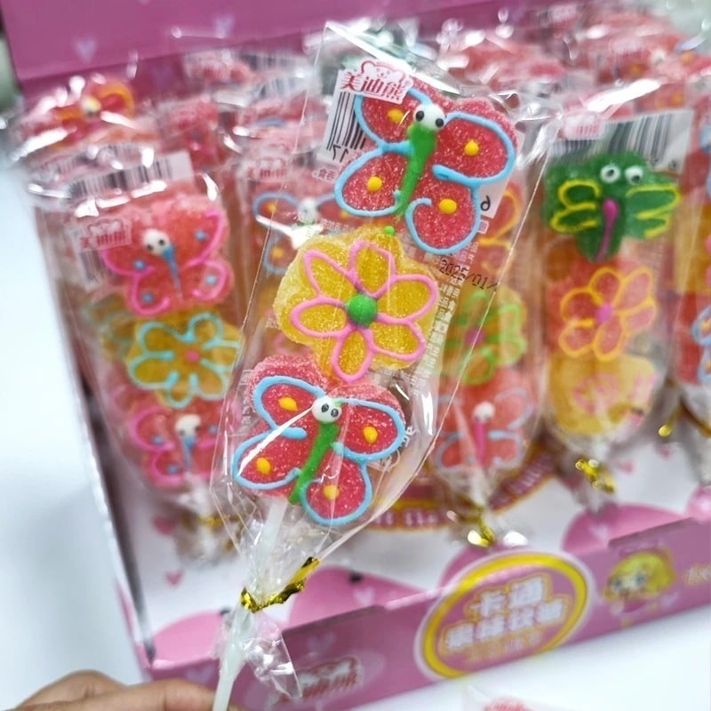 フルーツイチゴとスイカの串焼きペクチンジュースソフトキャンディゴム製の子供用スナック お菓子 大人 子供 誕生日プレゼント