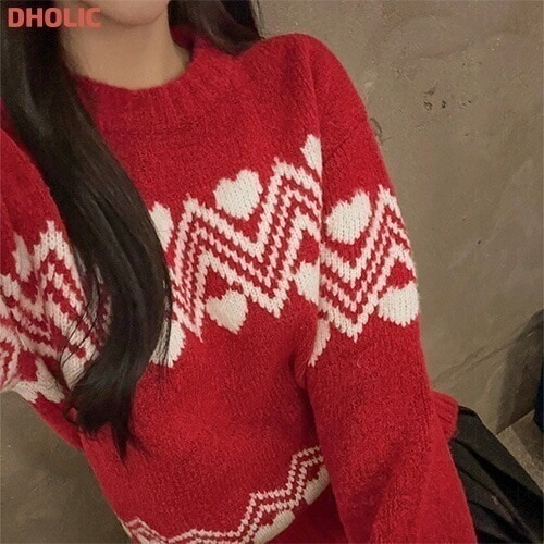 ハートノルディックニット