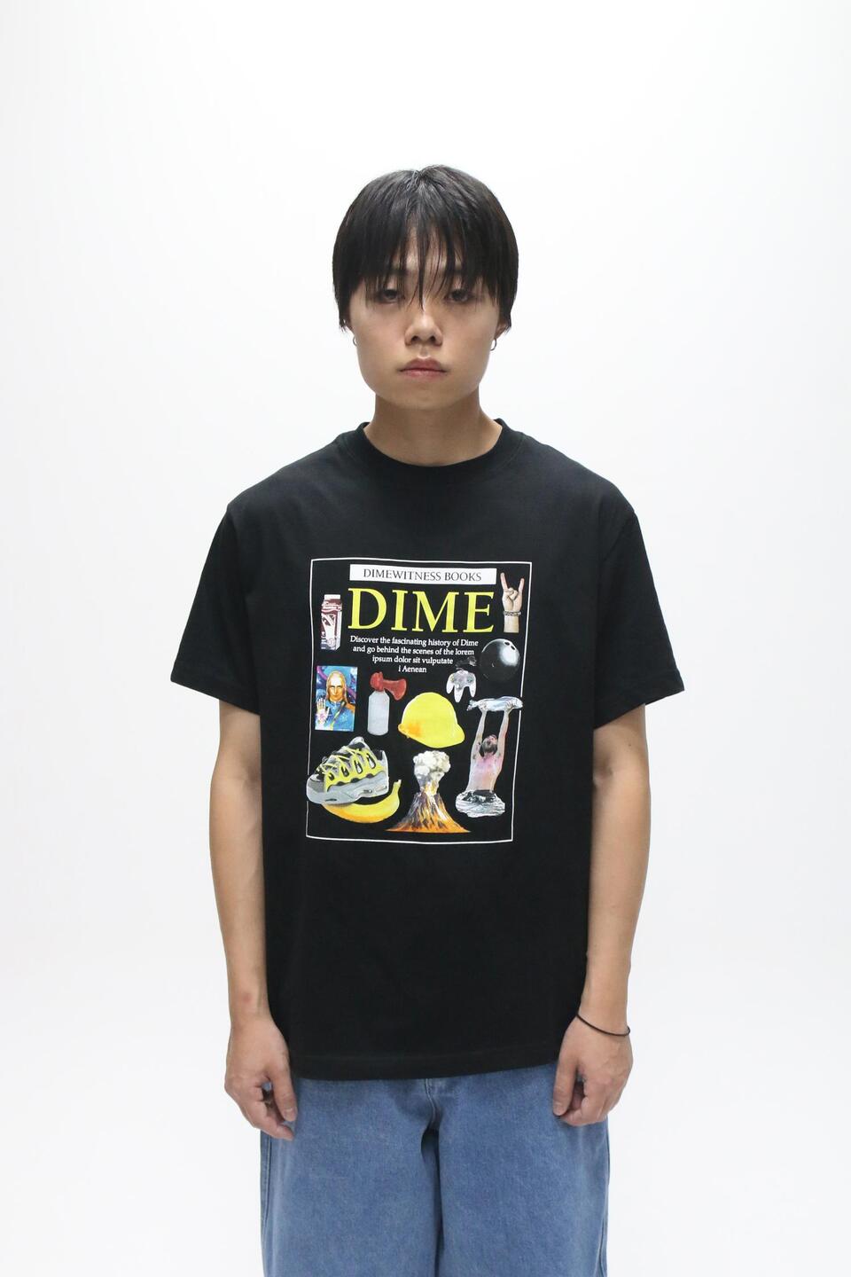【DIME】 DIME WITNESS T-SHIRT : BLACK