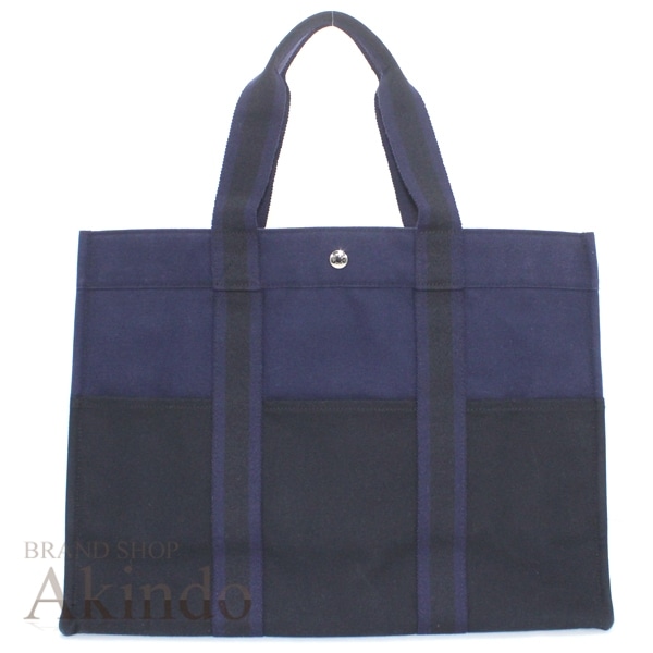 【ほぼ未使用】エルメス バッグ フールトゥ トート GM 黒 ブラック ネイビー ショルダーバッグ A4 メンズ レディース ユニセックス ビジネス 仕事 大容量 肩掛け プレゼント ギフト 軽量 通