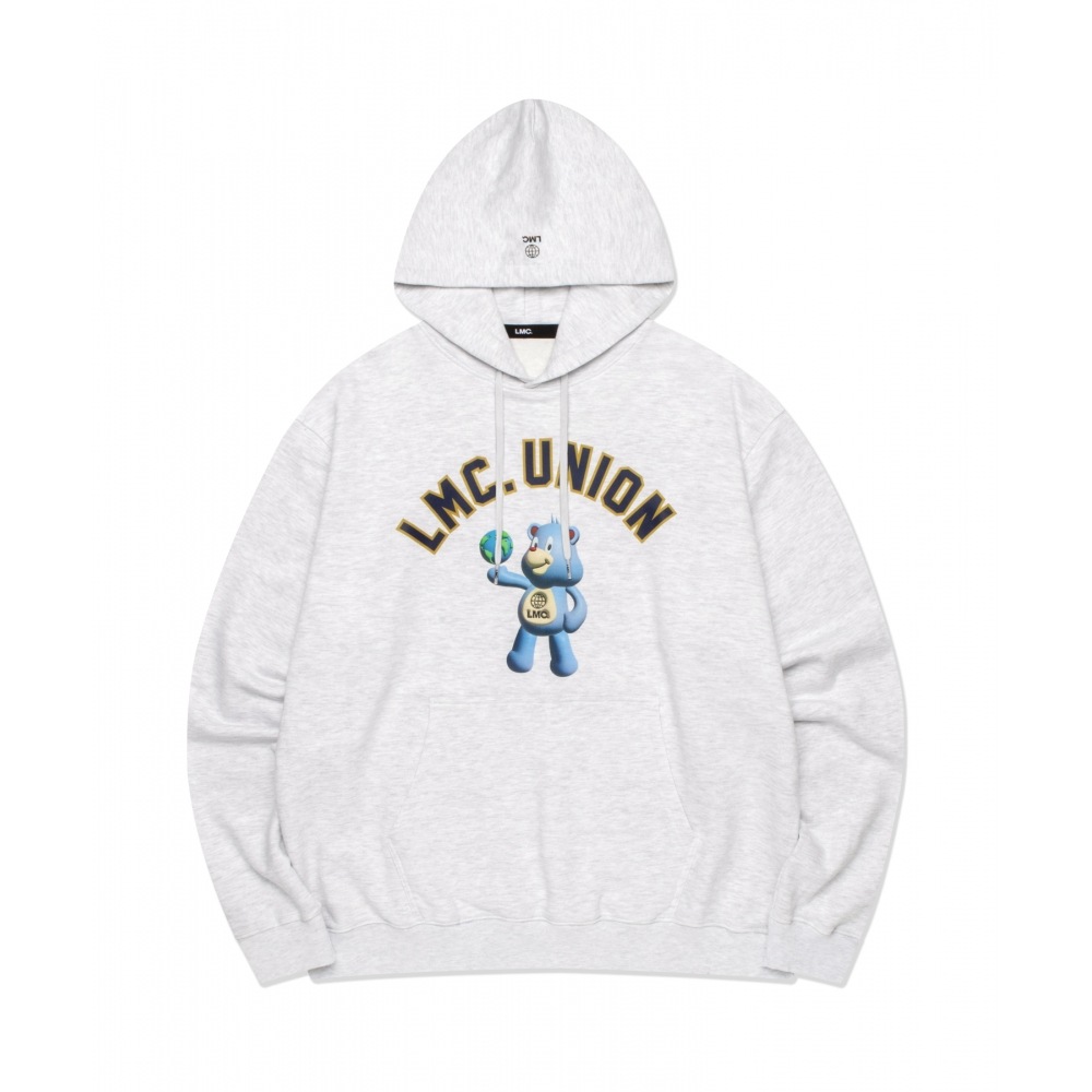 LMC UNION BEAR HOODIE ライトヘザーグレー