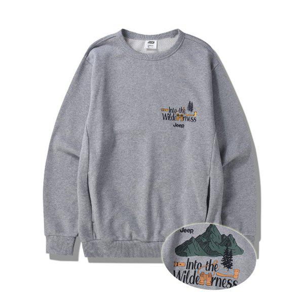 男女共用マウンテン グラフィック ルーズフィット トレーナー(JP4TSU821)_DG