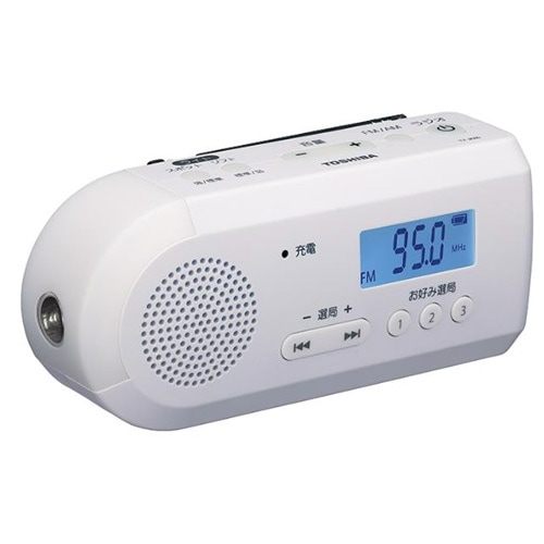 東芝 TY-JKR6-W AM/FM手回し充電(ホワイト) TYJKR6W