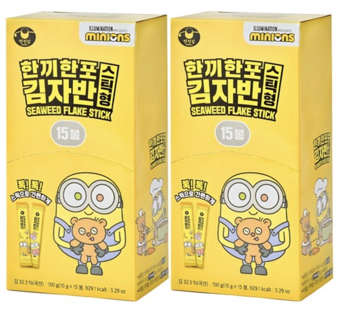 [キムジャバン, 韓国キム ] 一食一包 スティック 海苔ざる, 150g, 2個