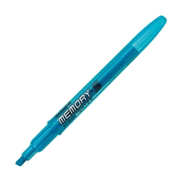 （まとめ） モナミ 蛍光ペン MEMORYSHIGHLIGHTER 水色 18411 1本 100セット