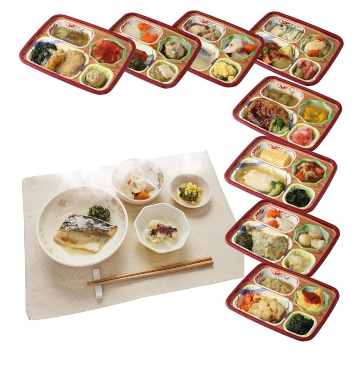 介護食(冷凍）やわらか食 ８食分お届け お弁当セット２（主菜１品＋副菜３品） 保存食 非常食 ソフィーチェリスタ Astepia 5,169円