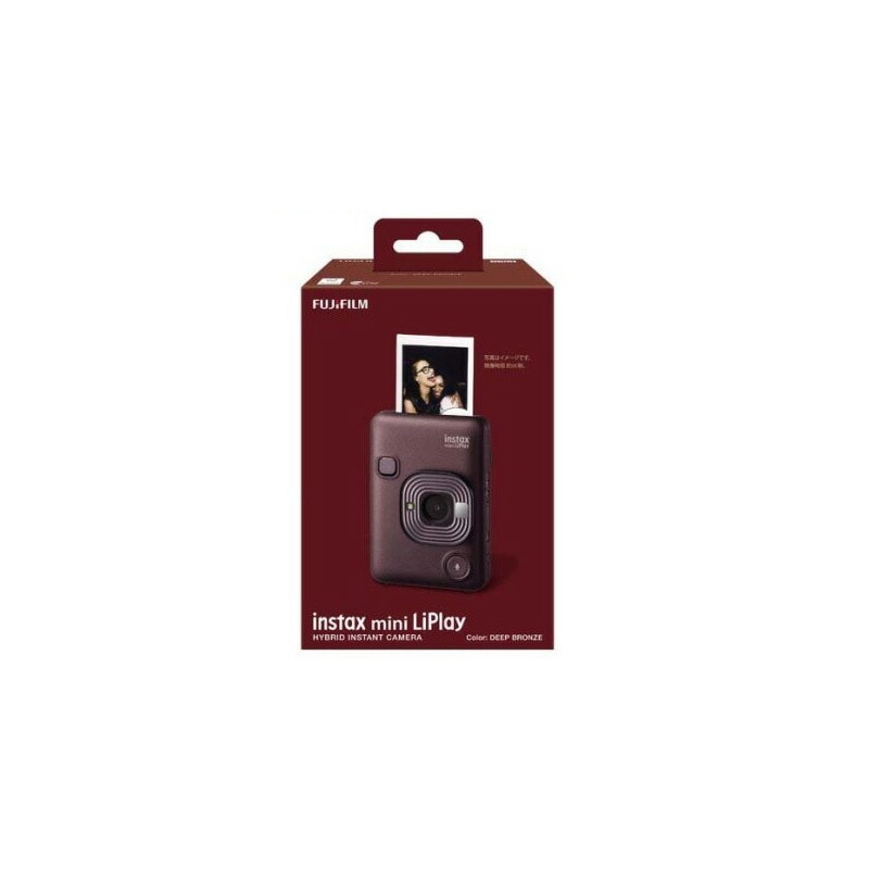【新品】FUJIFILM 富士フイルム ハイブリッドインスタントカメラ チェキ instax mini LiPlay USB Type-C ブロンズ