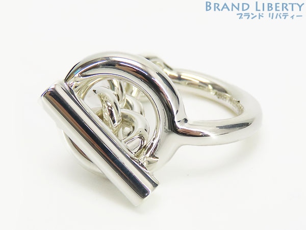 新品仕上げエルメスクロワゼットリングGM指輪#50シルバー925AG925H104587B