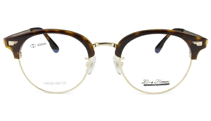 ライブハウス クラシック 眼鏡 Live House lhv26-091-c4 ブラウン