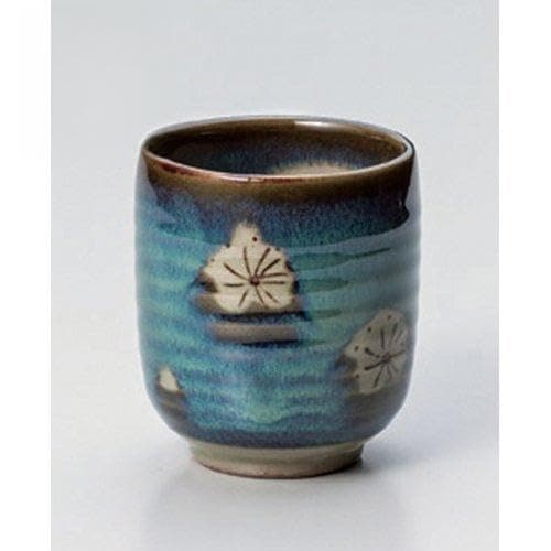 10個セット 寿司湯呑 梅ちらし寿司湯呑 [7.7 x 9.2cm(320cc)] 土物 強化 和食器 酒器 料亭 旅館 業務用