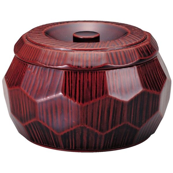 はつり亀甲丼/どんぶり鉢 本漆溜塗（内黒） A 直径150mm95mm 日本製 食洗機対応 和食 レストラン 店舗 お店