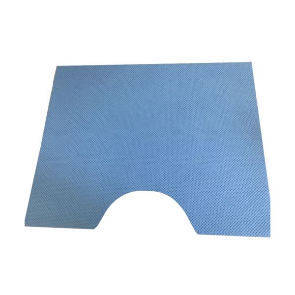 カネモ商事 使い捨てトイレマット約480600mm 青 1ケース(100枚)