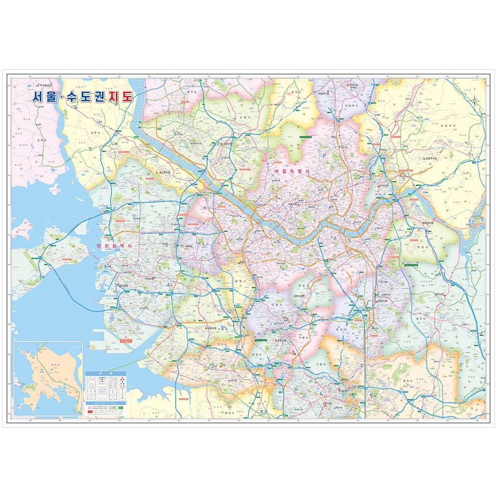 ナウマップソウル首都圏マップコーティング02市郡区分型 32,877円