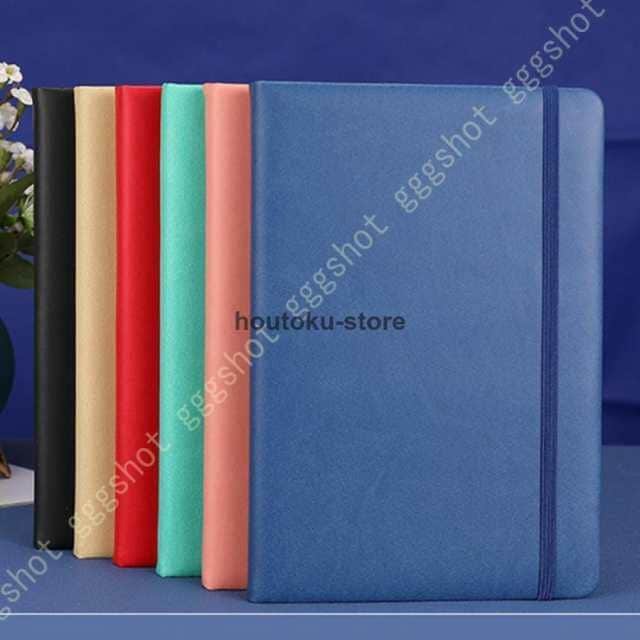 【2枚購入で100円OFF】ハードカバー ノートブック A5 横罫 8mm ノート 2冊入り ビジネス ノート カジュアル プレゼント ギフト 手帳 メモ帳 日記帳 A5 しおり紐 ゴムバンド