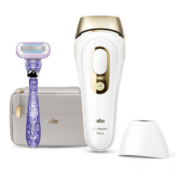 光美容器 シルクエキスパート Pro5 コンパクトヘッド1個付モデル ホワイト＆ゴールド PL5158