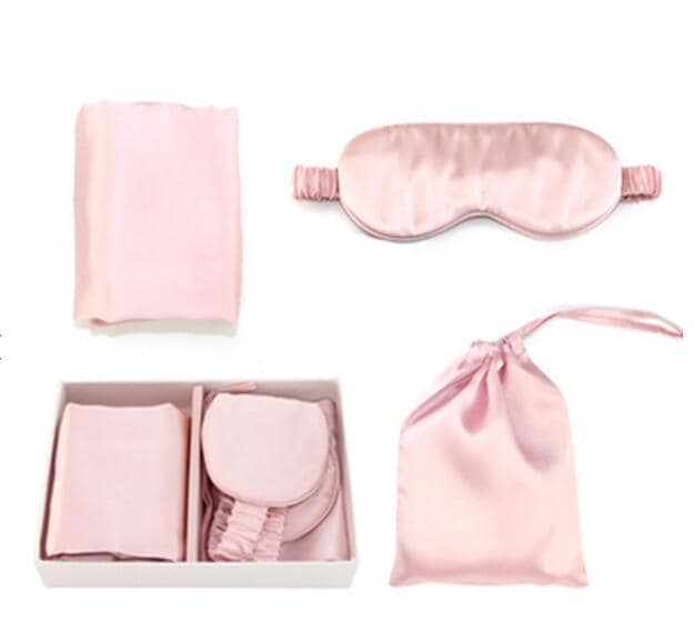 ラグジュアリーシルクギフトセット 100% ピュア桑シルクピローケースアイマスク母の日プレゼント