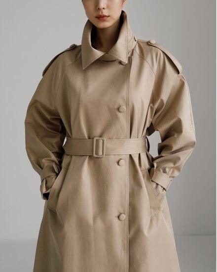 【取寄：納期2週間】トレンチコート レディース ロング 春 秋 大きいサイズ シンプル スプリングコート 韓国 トレンチコート レディース ロング 春 秋 大きいサイズシンプル スプリングコート 韓国