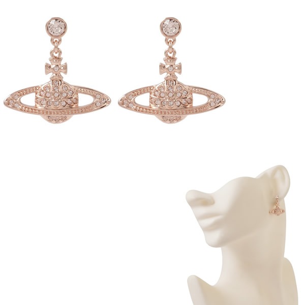 ピアス 62020025-G120 バス レリーフ ドロップ ピンクゴールド MINI BAS RELIEF DROP EARRINGS
