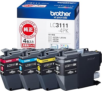 【ブラザー純正】 ブラザー工業(Brother Industries) インクカートリッジ4色パ