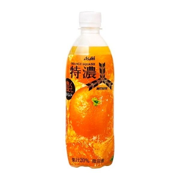 三ツ矢 特濃オレンジスカッシュ ペット 500mlx24 メーカー直送