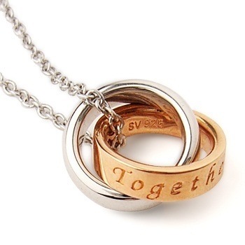 with meメッセージリング　ペアネックレスTogether for Ever.[いつまでも一緒に]　レディース　ファッション雑誌掲載芸能人着用で話題のブランドwith meラッピングボック