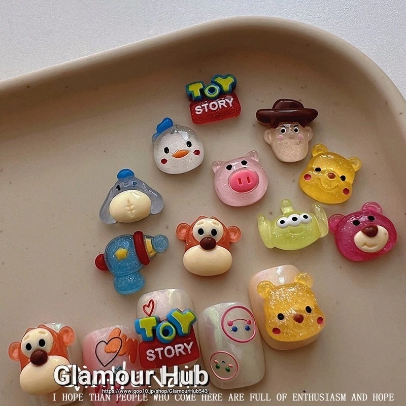 20粒入 トイ・ストーリーヴィニベア立体樹脂パーツネイルアクセサリーカートゥーンネイル