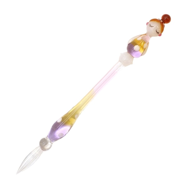 ガラスペン おしゃLady まるんちゃん【水玉柄】可愛い ギフト インク沼 1429012