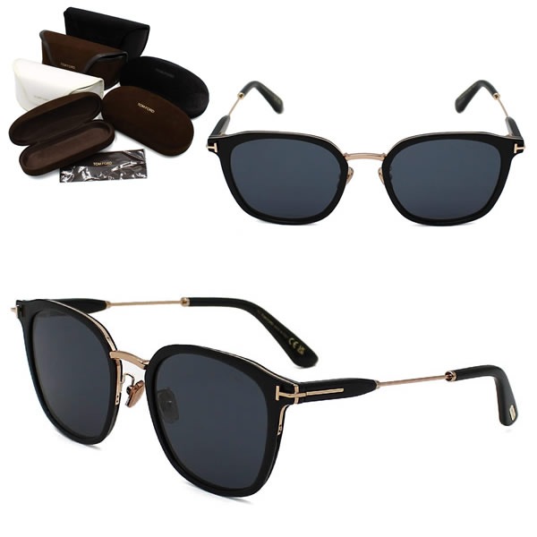 サングラス FT1243-K/S 01A 55 TF1243 サングラス EYEWEAR アジアンフィット ブラック グレー ユニセックス