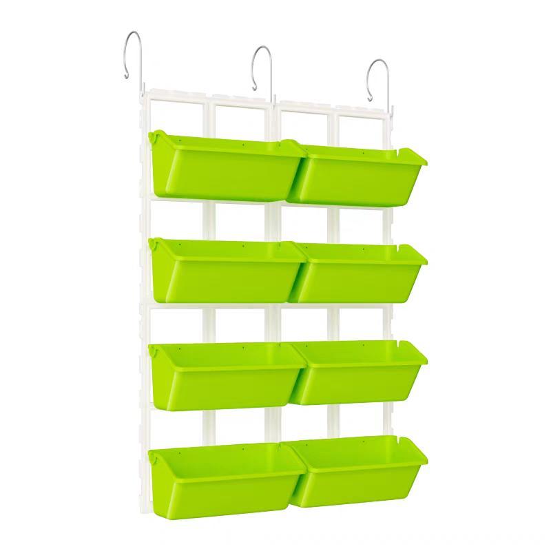 引っ掛け式プランターベランダ植木鉢壁掛け省スペース　XXXXX　いちご葉物の栽培に設置簡単組立式で育成しやすい