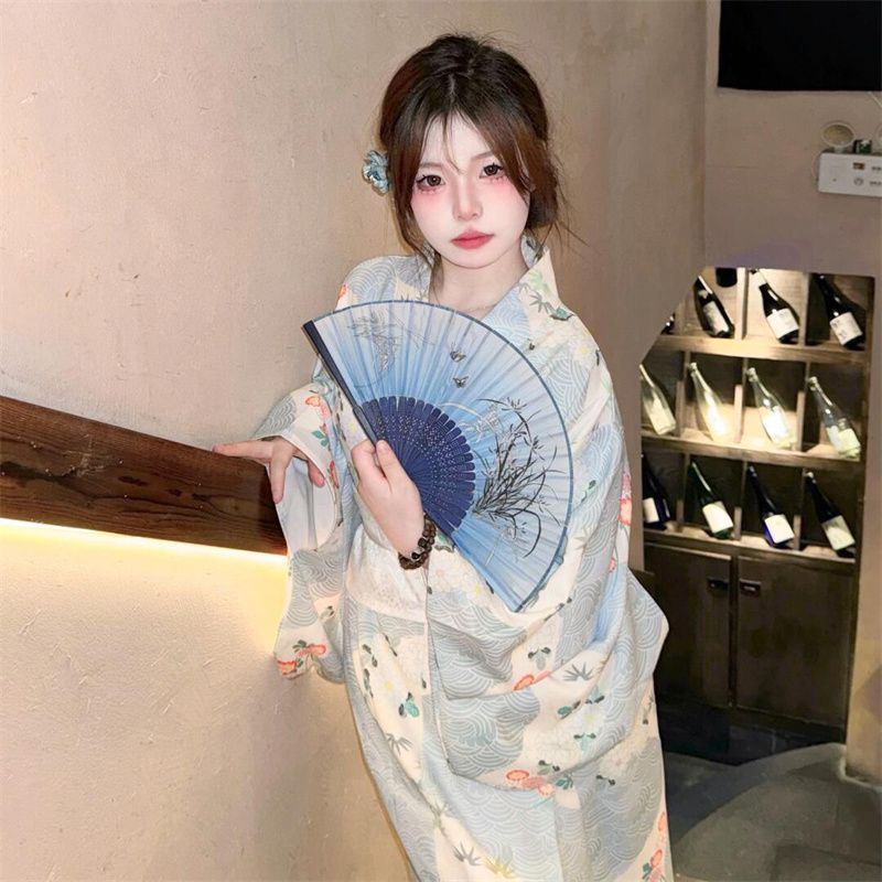 【超お得1つ買うと10個もらえる】メガ割新作 和風 浴衣 文学 レトロ 小さめ フレッシュ 女の子 ワンピース 旅行 撮影 改良 着物