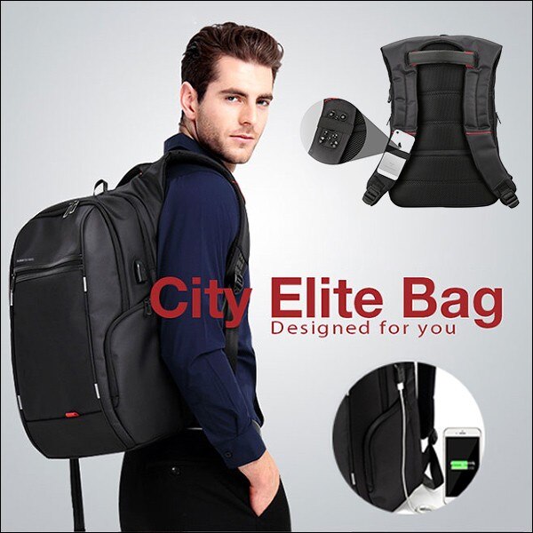 リュックサック 男女兼用 ビジネス ディパック アウトドア 多機能 撥水 大きめ USBポート