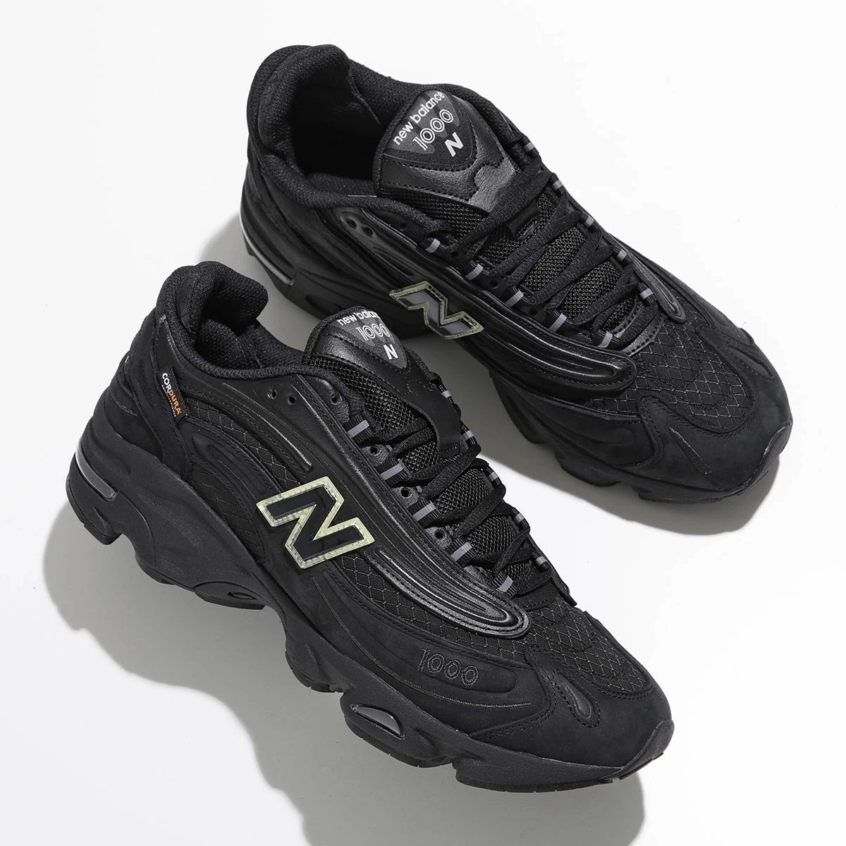 New Balance ニューバランス スニーカー M1000BBV Cordura Pack コーデュラ メンズ レザー×スエード×ナイロンメッシュ ABZORBミッドソール ブラック
