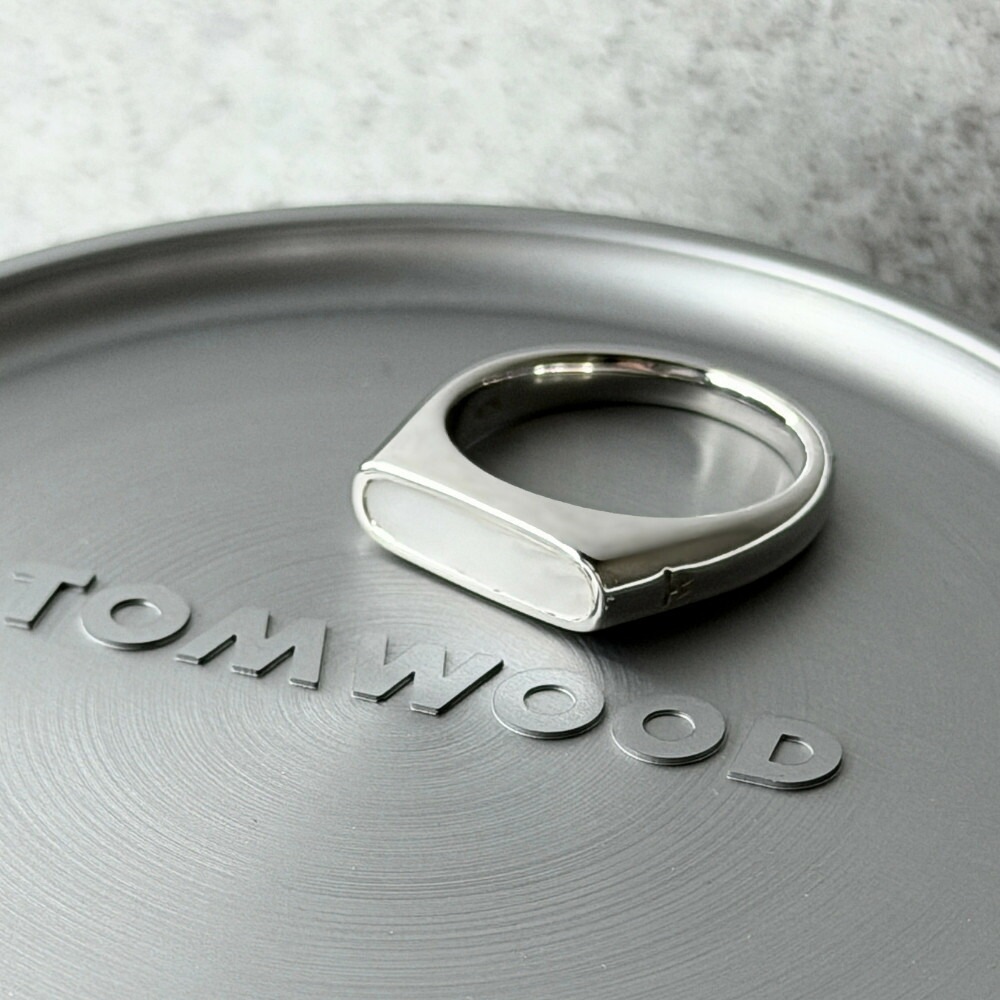 TOMWOOD トムウッド リング メンズ レディース シルバー925 指輪 天然石 ホワイトMOP シンプル おしゃれ ブランド アクセサリー ギフト プレゼント 100656 成人 卒業 入学
