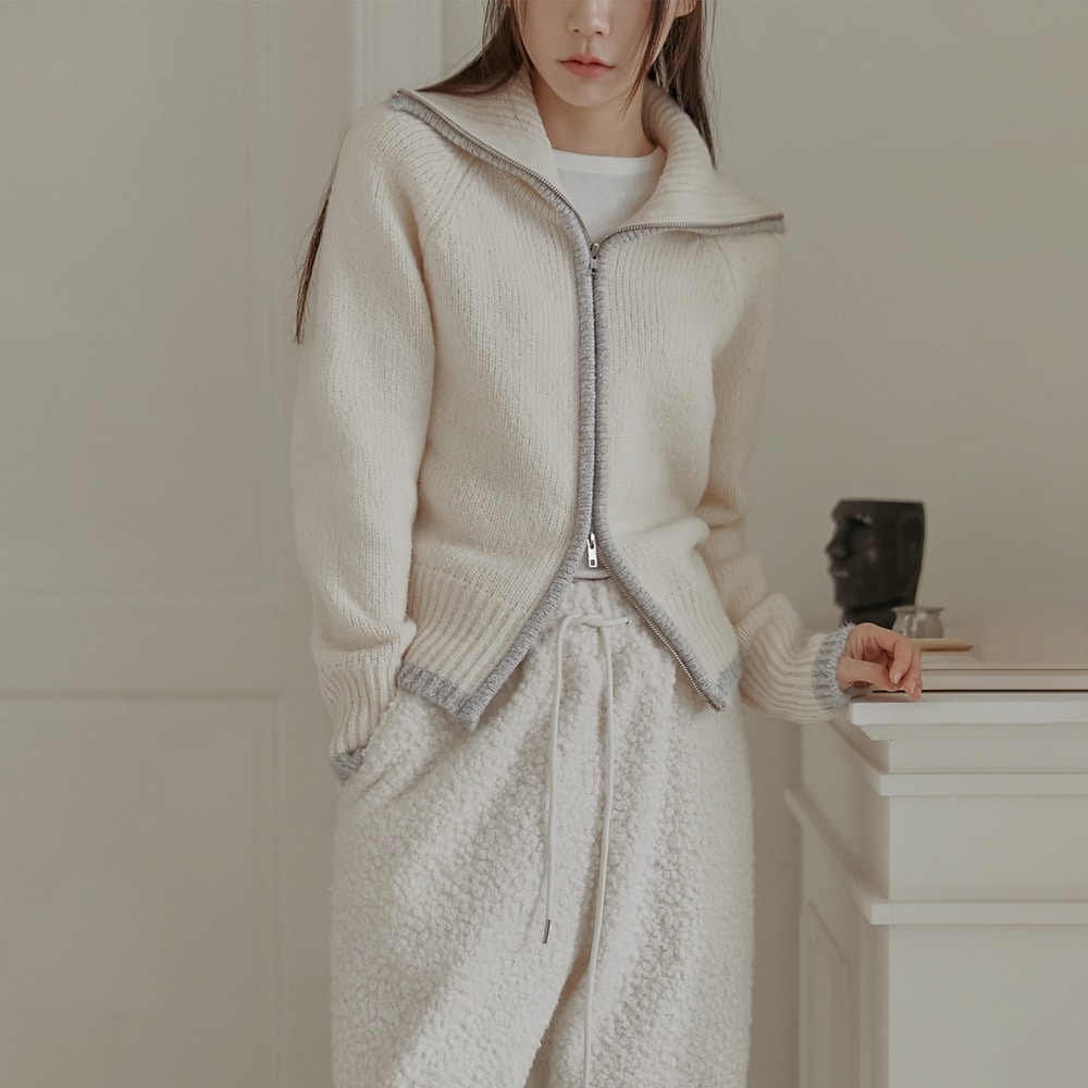 モディアドトムツーウェイカラーリングニット集業