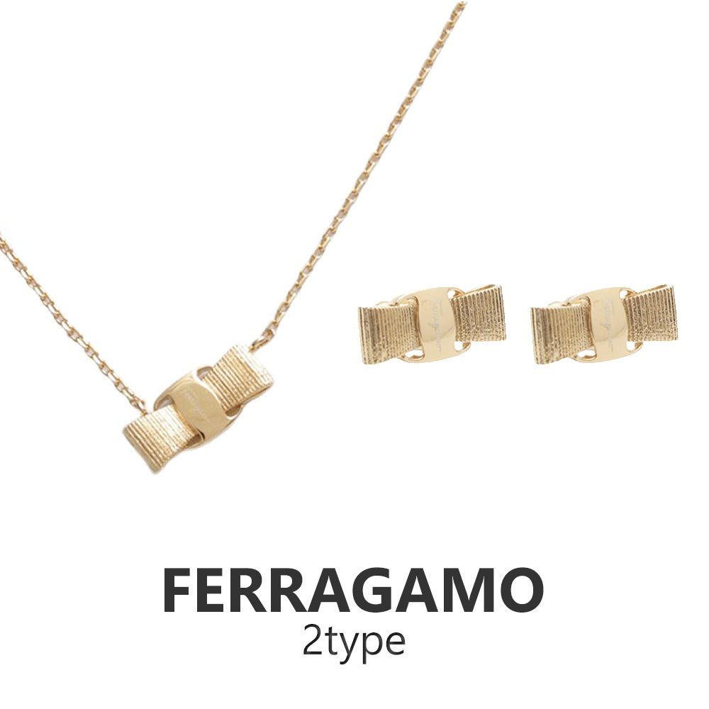 フェラガモ FERRAGAMO ヴァラ・リボン ピアス ネックレス サルバトーレフェラガモ Salvatore Ferragamo 760546 998984 760547 998985 レディース