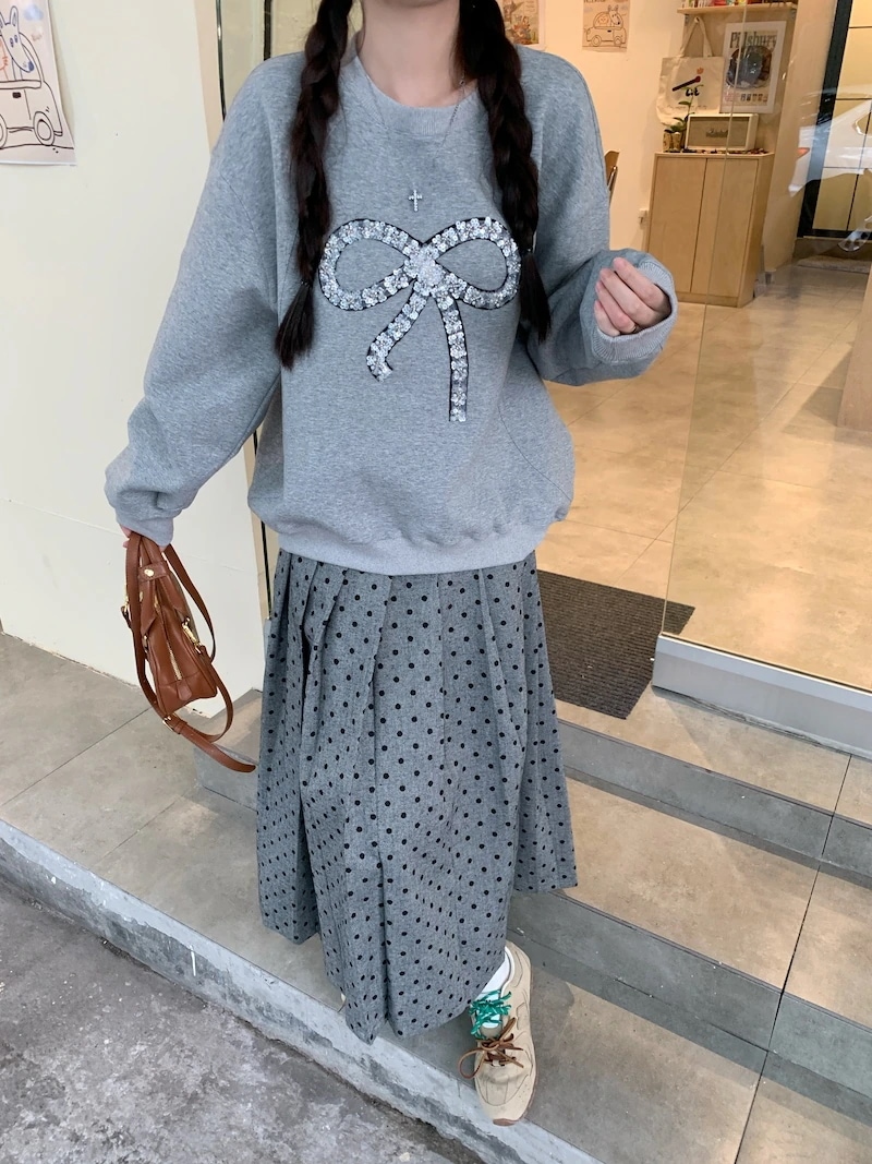 2025 春夏 韓国 かわいい レディース 無地 普段使い長袖トップスレトロセットアップパーカーブルサイズ丈春カジュアルスポーツファッション系通学学生袖お出かけアップシルエットロングトラック上下羽織り