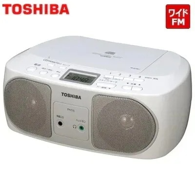 東芝 CDラジオ ワイドFM対応 2電源対応 TY-C15-S シルバー