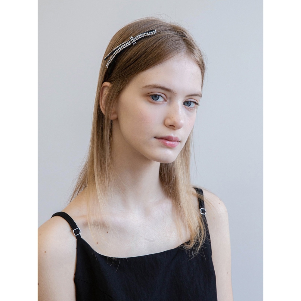 Jean Paul Clarisse オーストリア クリスタル リボン ヘアバンド LFHB0253