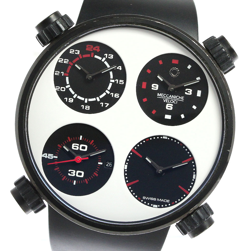 メカニケヴェローチ MECCANICHE VELOCI 4タイムゾーン 自動巻き メンズ _810077【中古】