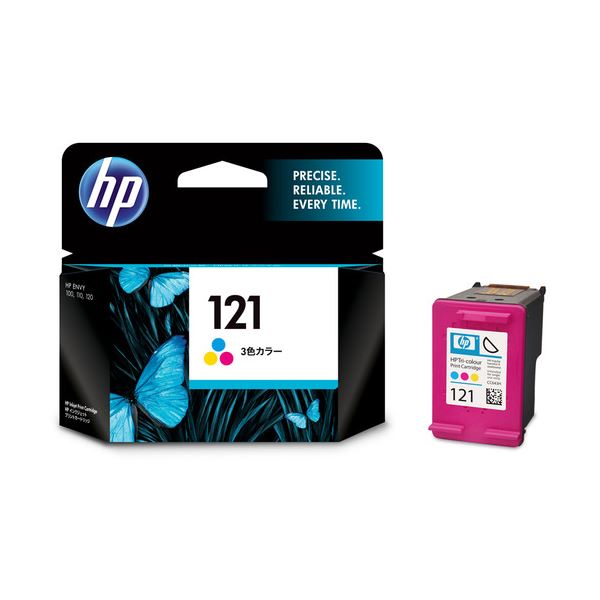 （まとめ） HP HP121プリントカートリッジ 3色カラー CC643HJ 1個 [x3セット]
