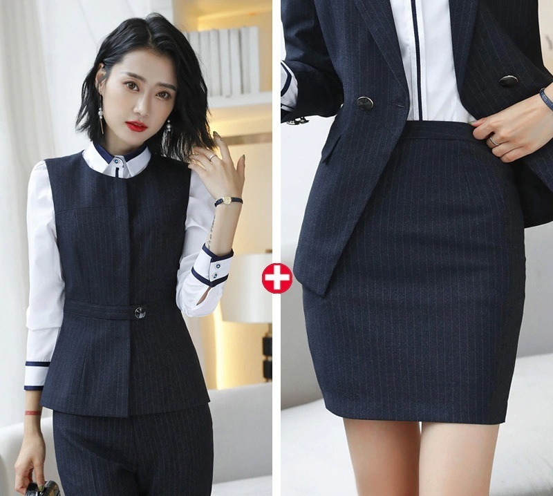 事務服 ベストスーツ パンツスーツ 上下セット ベスト スカートスーツ 秋 春 フォーマル 制服 オフィス ビジネス 通勤 テーパードパンツ 就活 7,886円
