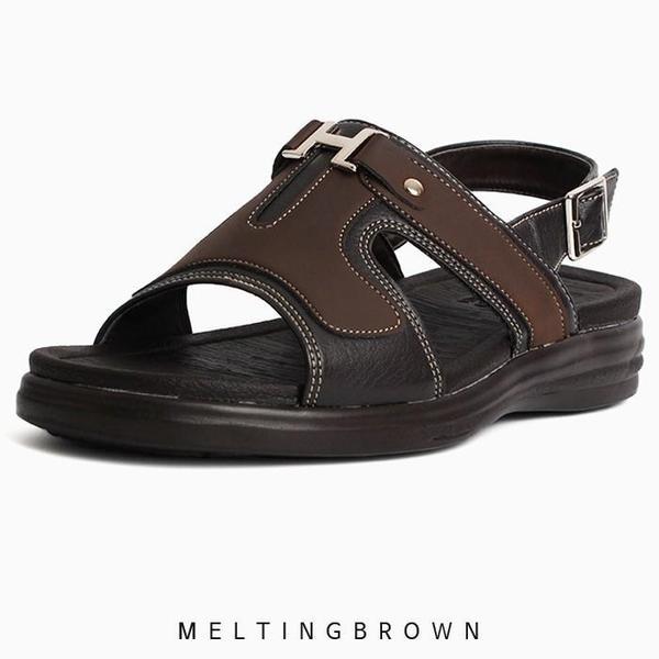 メンズサンダル シークレットヒールサンダル メンズレザーサンダル 男性サンダル MX23