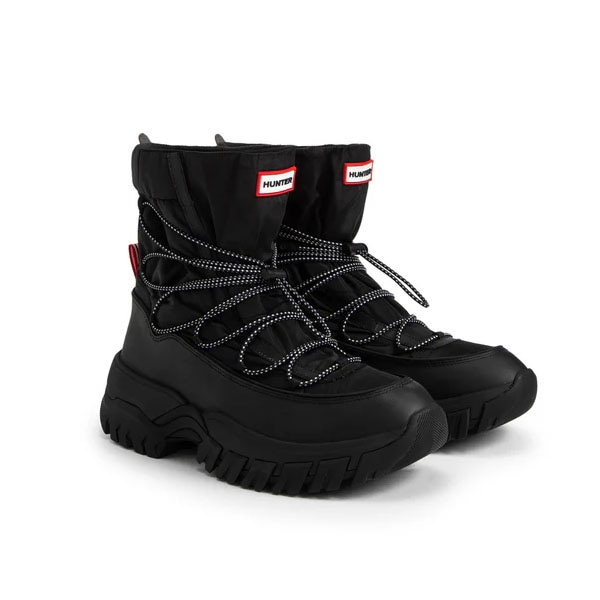 ハンター HUNTER メンズ ワンダラー レースアップ アウトドア ブーツ ブラック MFS9300NYL-BLK