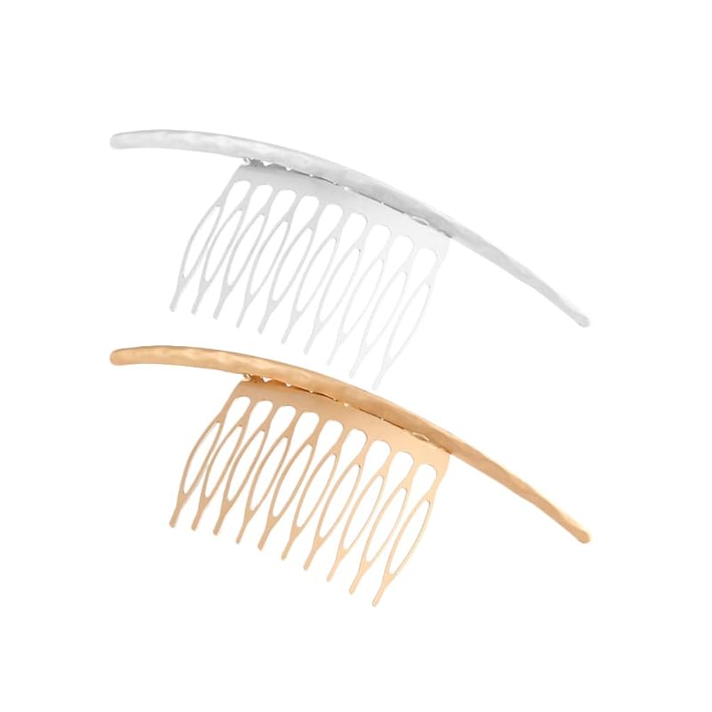 Frcolor ヘアコーム クレセント 三日月 コーム髪飾り ヘアアクセサリー レディース 髪留め 結婚式 卒業式 パーティー ドレス 2個セット（金+銀） 5,748円