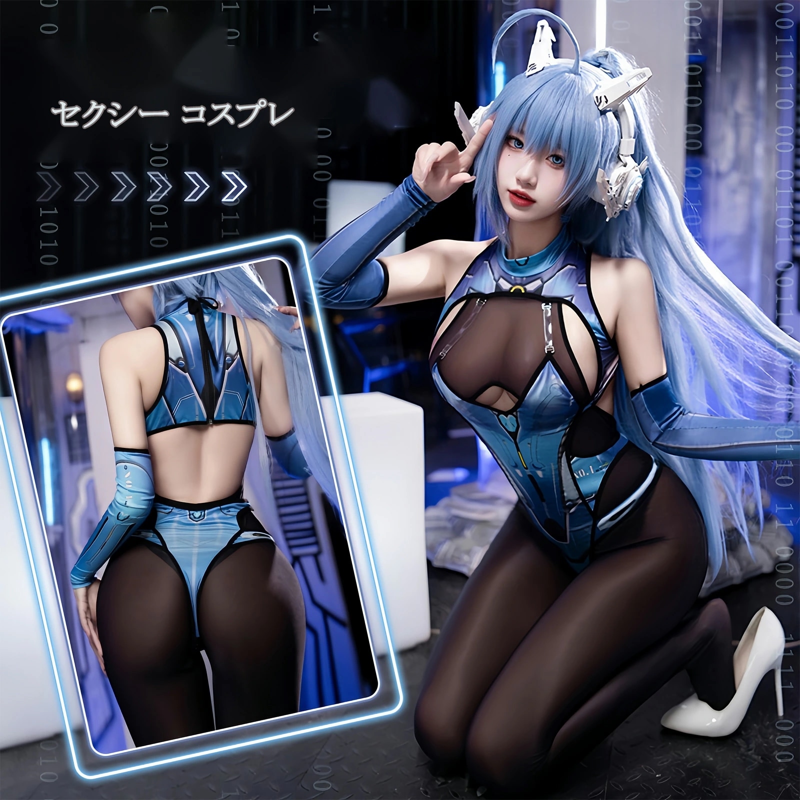 【即納】 スク水 コスプレ セクシー レオタード ハイレグ ボンテージ 下着 かわいい スクール水着 連体 ランジェリー ボディコン 水着 極薄 超セクシー ハロウィン レディース ネイビー 5,692円