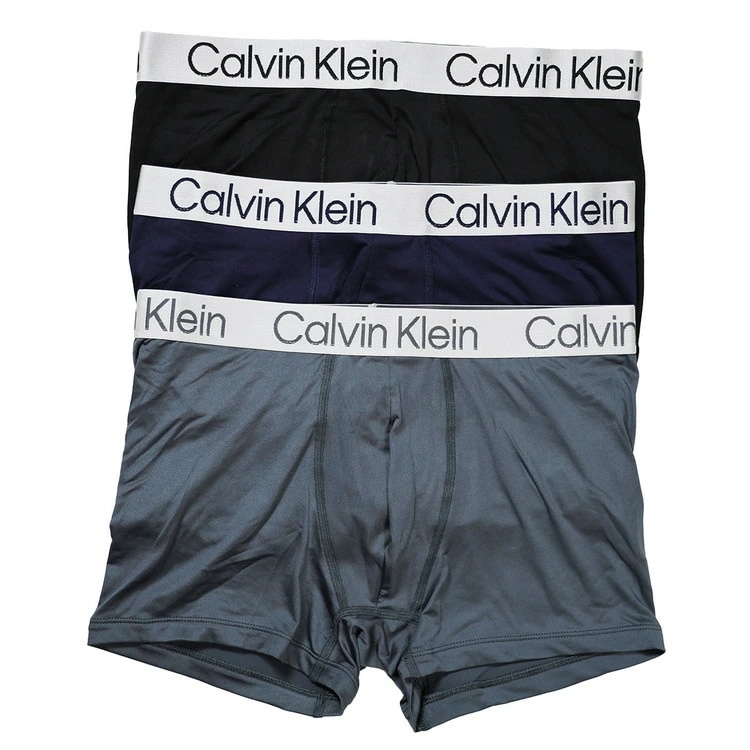 カルバンクライン：CHROMATIC ボクサーパンツ 3PK (ブラック／ピーコート／タービュランス)【NP2741O-901】