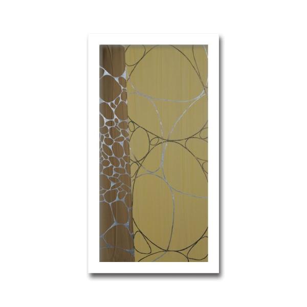 ファブリックパネル アートフレーム おしゃれ スタイリッシュ 壁掛け ウォールデコレーション 抽象画 芸術 モダンアート 350x650mm