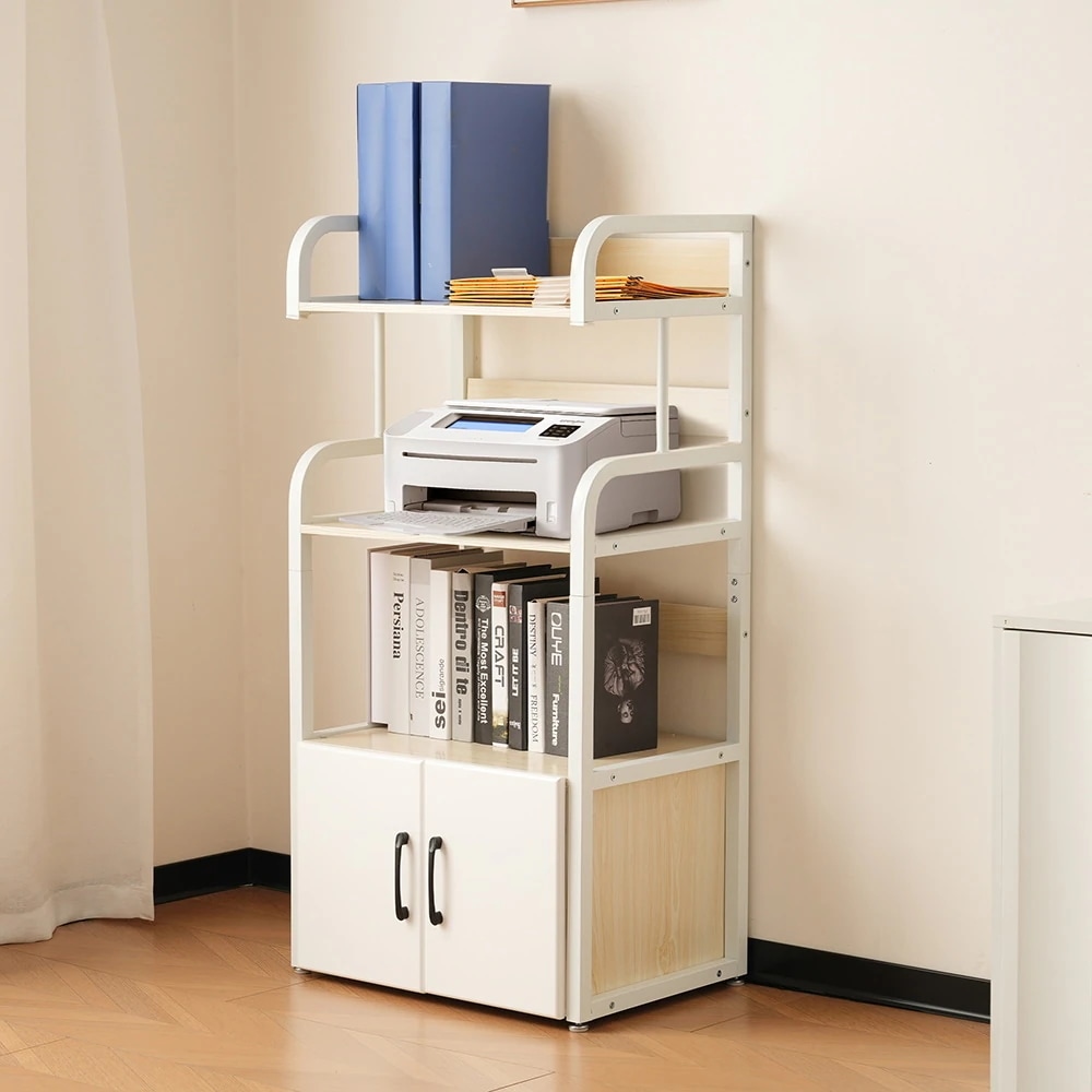 【国内即日発送】プリンター台 プリンターラック プリンター収納 大容量 デスク収納 木製 本ラック 収納ラック コンパクト オフィス 部屋 収納用 コミックラック 漫画収納 雑誌 が ディスプレイ書棚